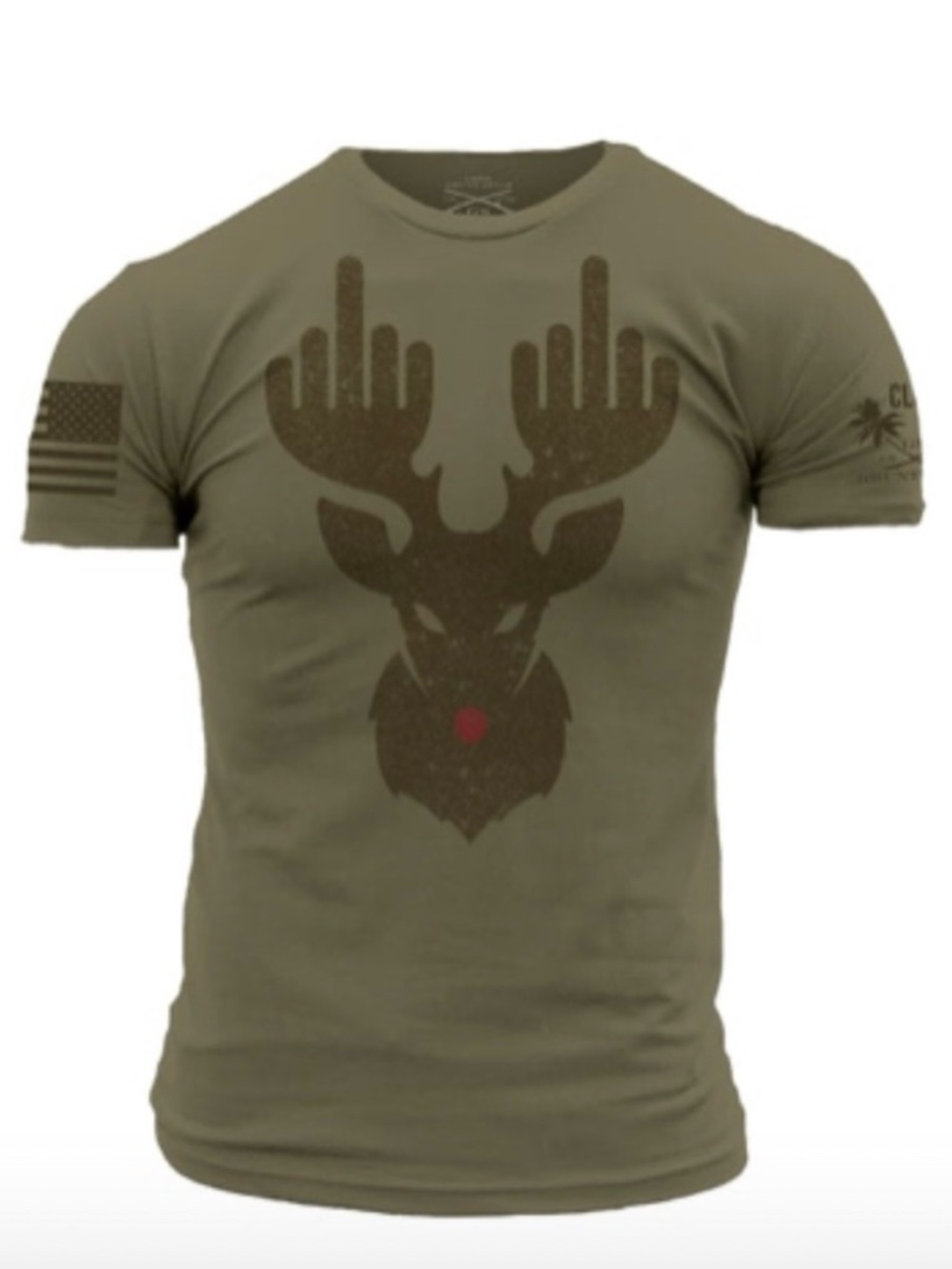 Grunt Style December 2021 Club T-Shirt - Rude Off Reindeer